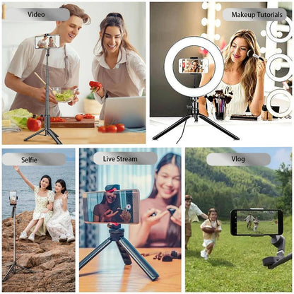 Modofo 2025 Magnetic Phone Selfie Monitor Screen, Support Plays Audio, Perfect for Content Creation, Selfies, Videos, Live Broadcasts, Adjustable Screen Ratio, Compatible with Ios, Android(Support 4K 30Fps Wired Recording)